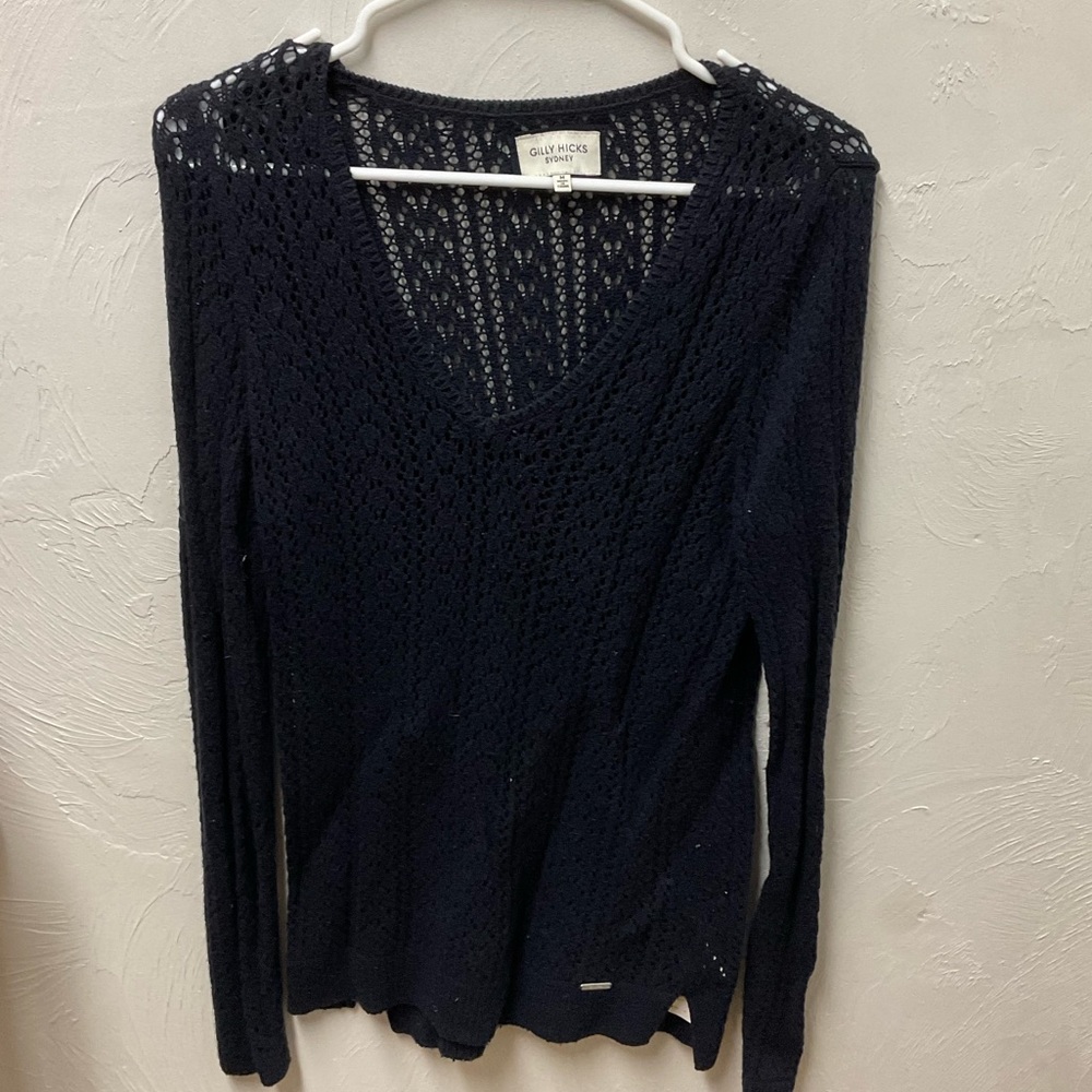 Gilly Hicks Navy Blue Knit Sweater
